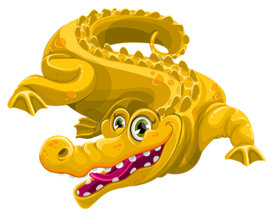 Crocodile Vector PNG Transparent Image