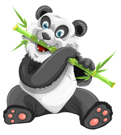 Panda Vector PNG Transparent Image