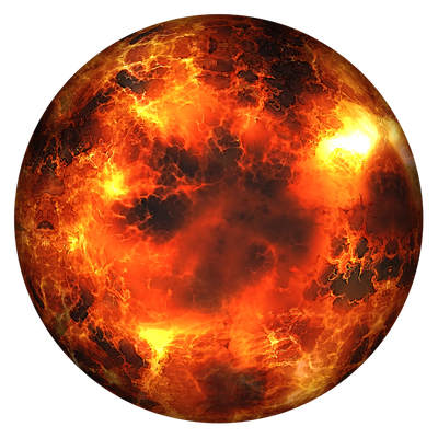 Globe Burning PNG Transparent Image
