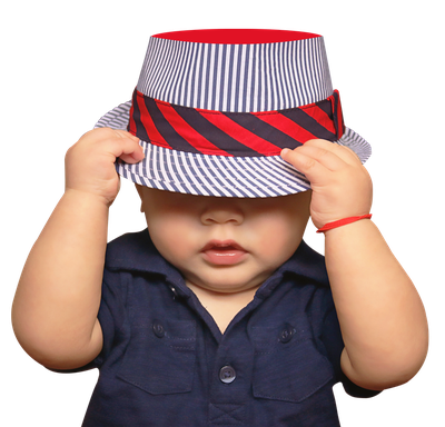 Cute Baby with Hat PNG Image