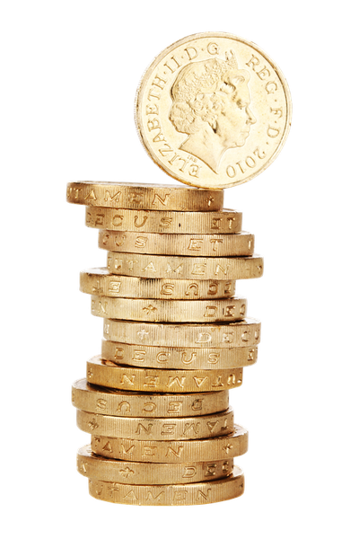 Golden Coins Stack PNG Transparent Image