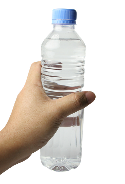 Hand With Water Bottle PNG Transparent Image