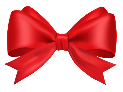 Red Bow Ribbon PNG Transparent Image