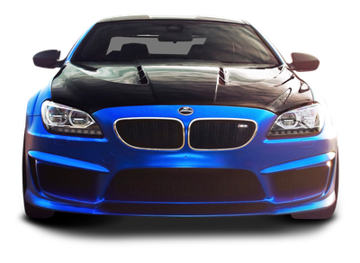 BMW M6 Blue Car PNG Image