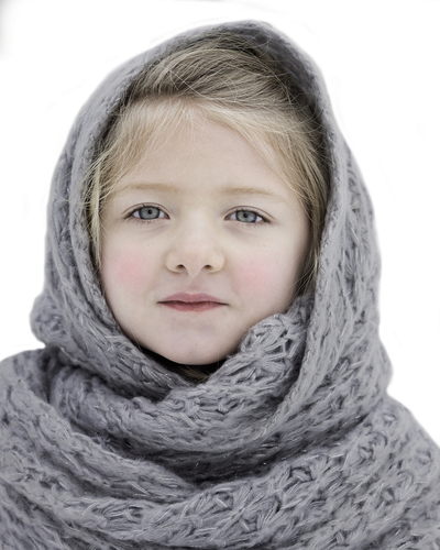 Beautiful Small Girl In Winter Cloth Transparent PNG Image