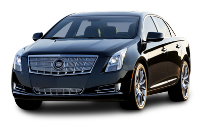 Cadillac XTS Black Car PNG Image