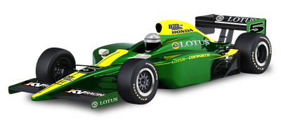 Green Lotus Cosworth Racing Car PNG Image