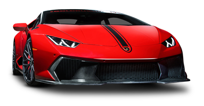 Red Lamborghini Huracan Car PNG Image
