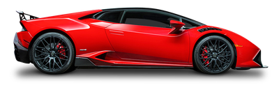 Red Lamborghini Huracan Sports Car PNG Image