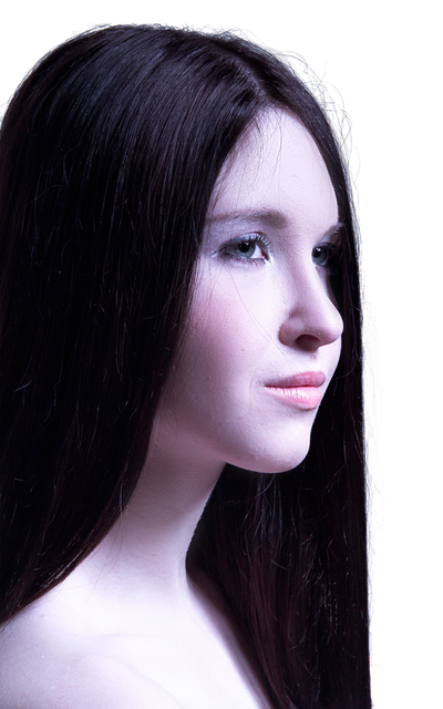 Woman With Long Healthy Straight Hair PNG Image