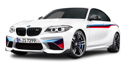 BMW M2 Coupe White Car PNG Image