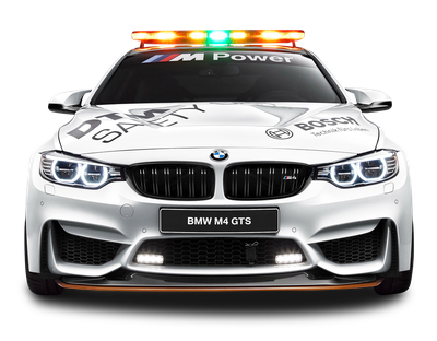 BMW M4 GTS Safety Car PNG Image