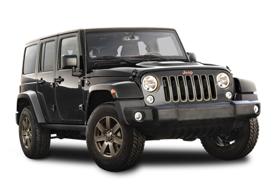 Black Jeep Wrangler Car PNG Image