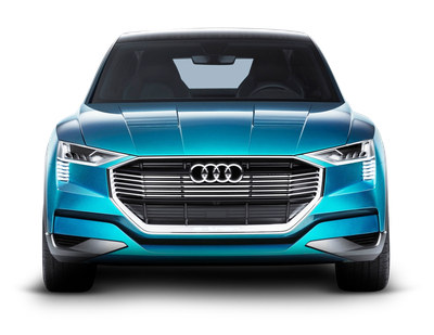 Blue Audi E Tron Quattro Car PNG Image