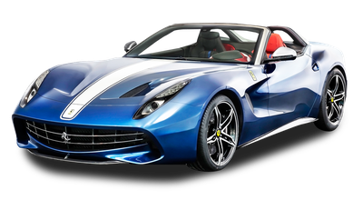 Blue Ferrari F60 America Car PNG Image