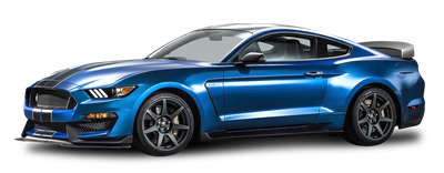Blue Ford Shelby GT350R Mustang Car PNG Image