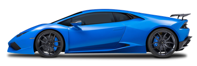 Blue Lamborghini Huracan Car PNG Image