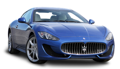 Blue Maserati GranTurismo Sport Duo Car PNG Image