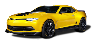 Chevrolet Camaro Concept Yellow Car PNG Image