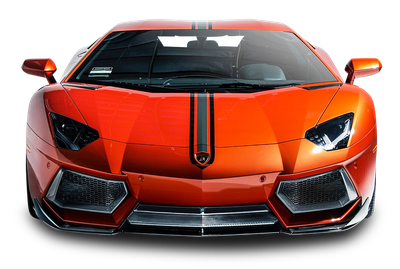 Lamborghini Aventador Coupe Front View Car PNG Image