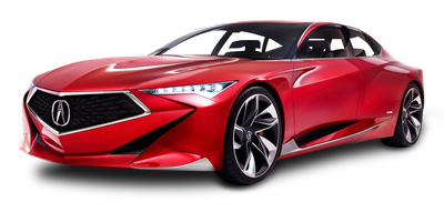 Red Acura Precision Car PNG Image