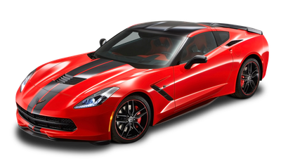 Red Chevrolet Corvette Concept Car PNG Image