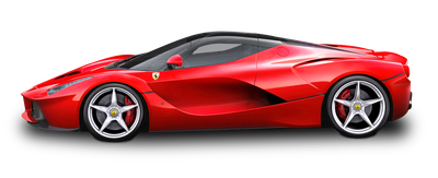 Red Ferrari LaFerrari Car PNG Image