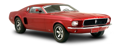 Red Ford Mustang Mach Car PNG Image