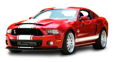 Red Ford Mustang Shelby GT500 Snake Car PNG Image