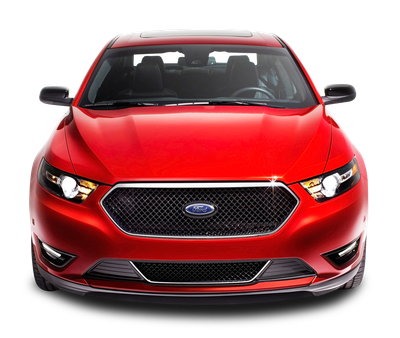 Red Ford Taurus Front Car PNG Image