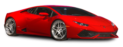 Red Lamborghini Huracan Car PNG Image