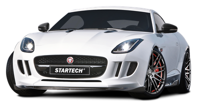White Startech Jaguar F Type Coupe Sports Car PNG Image