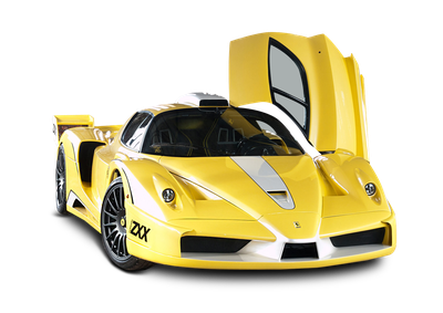 Yellow Ferrari Enzo Edo Car PNG Image