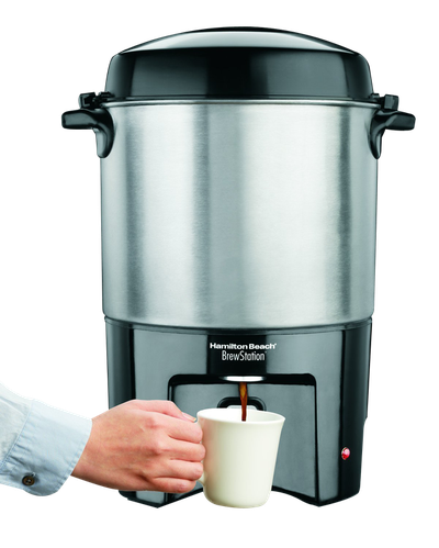 Hand using Coffee Maker PNG image