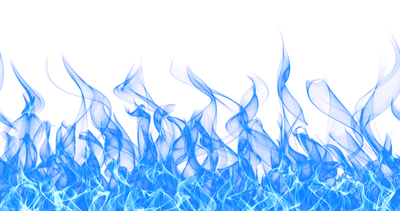 Beautiful Blue Fire PNG Image