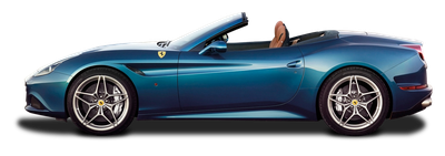 Blue Ferrari California T Car PNG Image