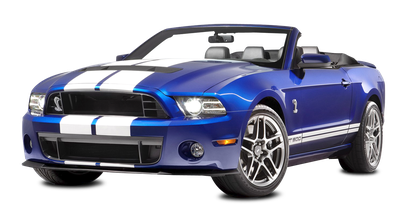 Ford Shelby Mustang GT500 Convertible Car PNG Image