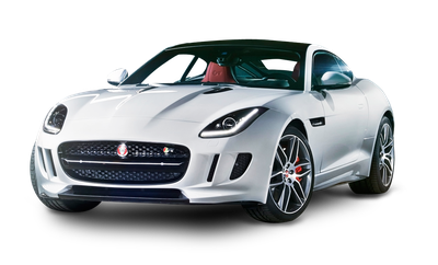 Jaguar F TYPE White Car PNG Image