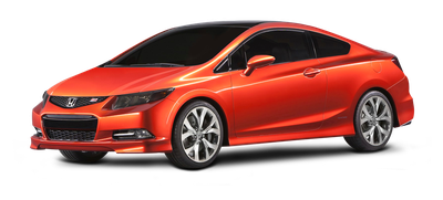 Red Honda Civic Car PNG Image