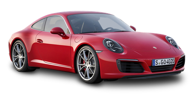 Red Porsche 911 Carrera Car PNG Image