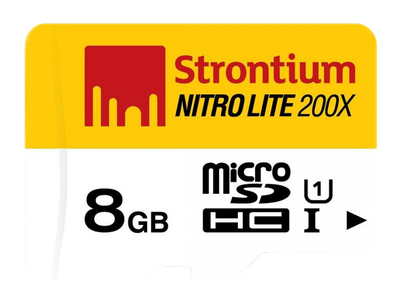 Strontium MicroSD Memory Card PNG image